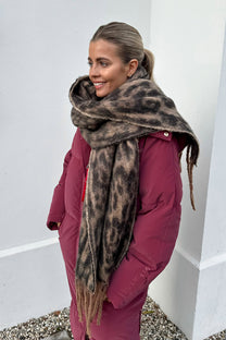 Sjaal leopard | Brown | Studio Poespas