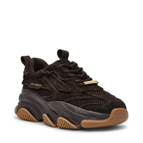 Sneaker Possession-E | Choco brown suede | Steve Madden