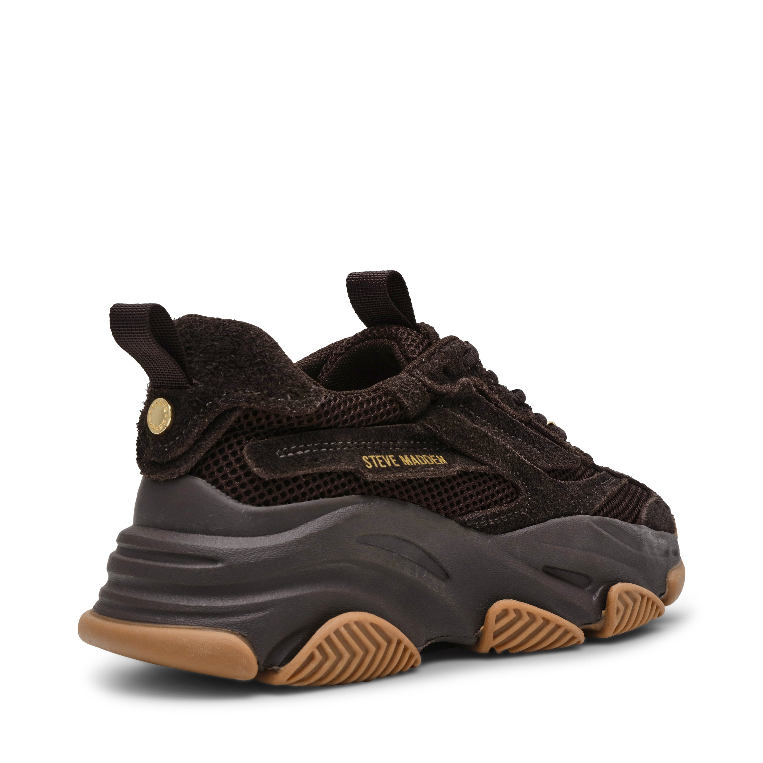 Sneaker Possession-E | Choco brown suede | Steve Madden