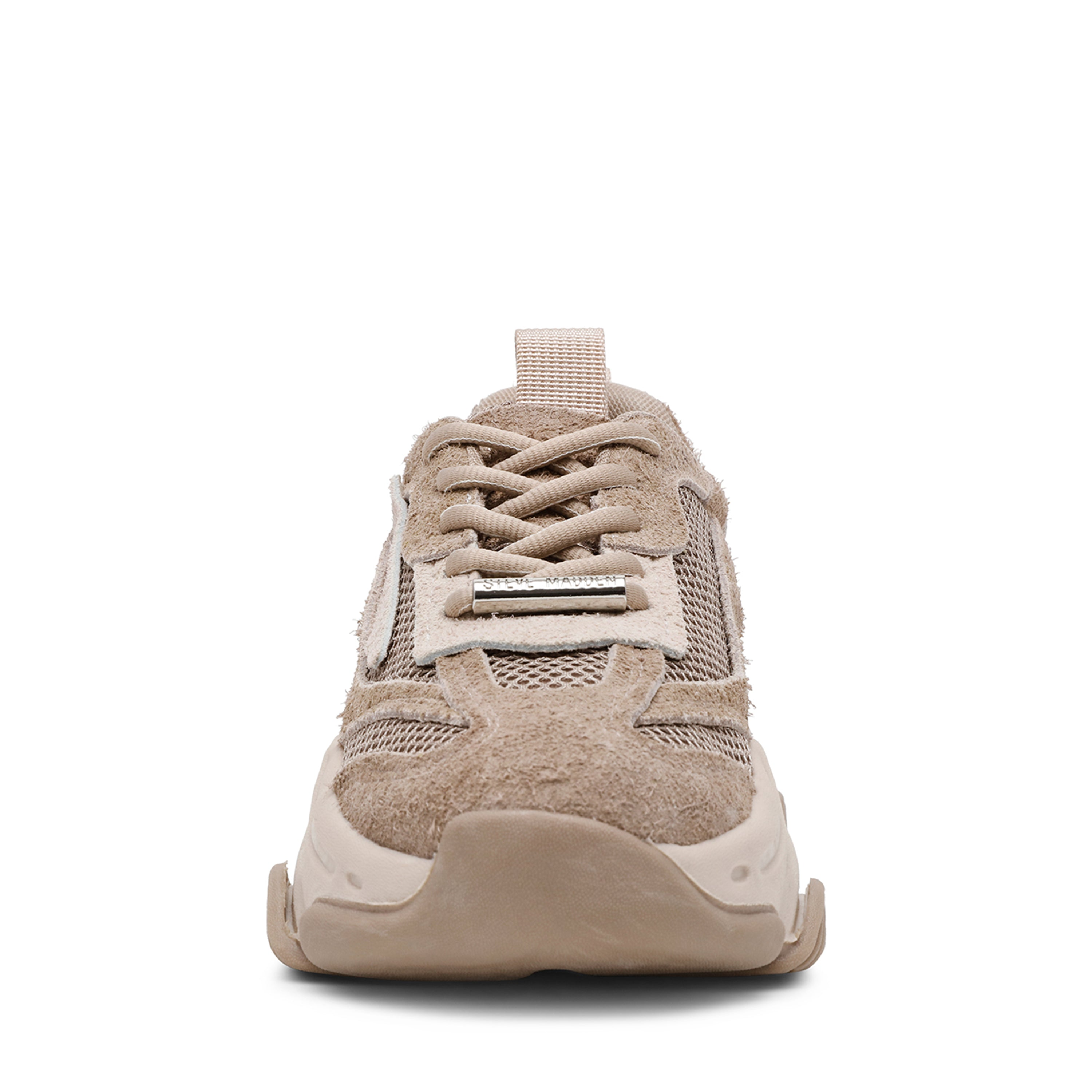 Sneaker Possession-E | Taupe/grey suede | Steve Madden