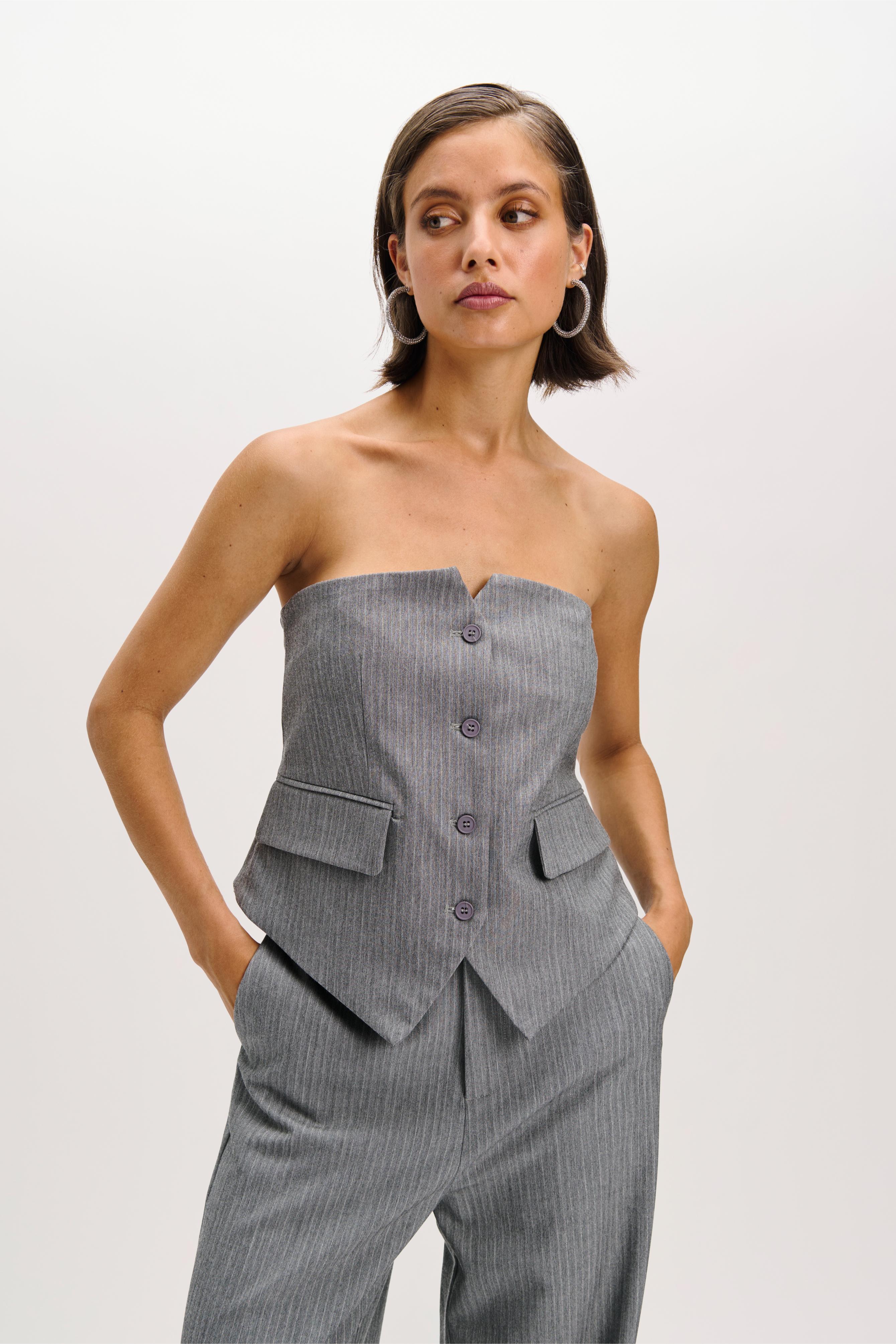 Suit corset Steijn | Light grey | Refined Department