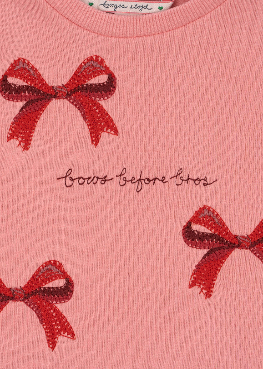 Sweat dress Lou bow | Strawberry ice | Konges Slojd