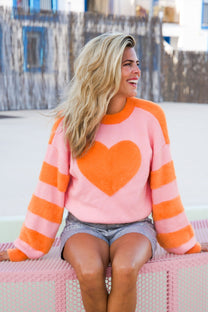 Sweater Fruitella | Orange & Pink | Studio Poespas