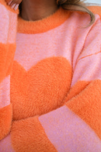 Sweater Fruitella | Orange & Pink | Studio Poespas