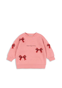 Sweat shirt Lou bow | Strawberry ice | Konges Slojd