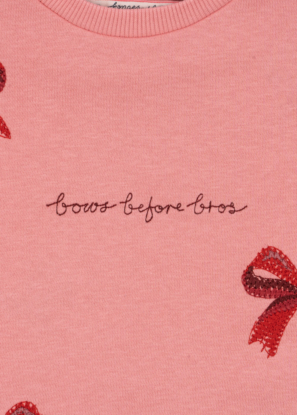 Sweat shirt Lou bow | Strawberry ice | Konges Slojd