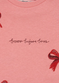 Sweat shirt Lou bow | Strawberry ice | Konges Slojd