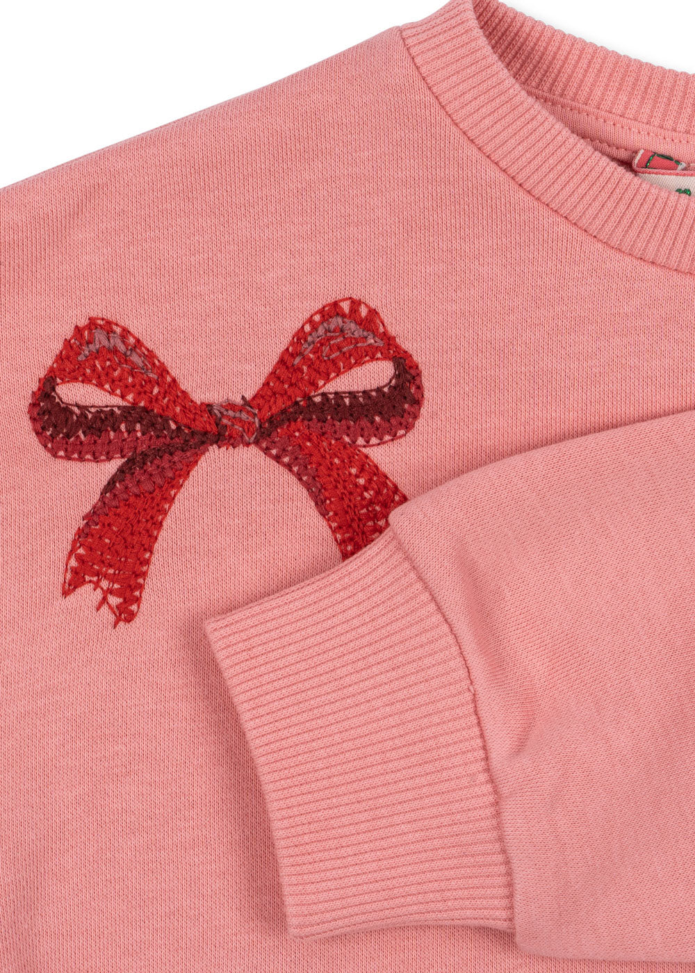 Sweat shirt Lou bow | Strawberry ice | Konges Slojd