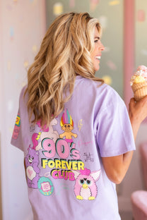 T-Shirt 90's Club | Purple | Studio Poespas