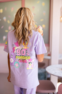 T-Shirt 90's Club | Purple | Studio Poespas