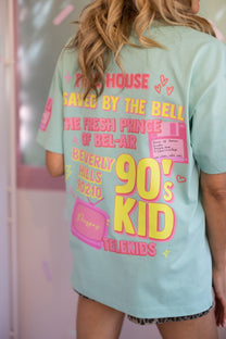 T-Shirt 90's Kid | Mint | Studio Poespas