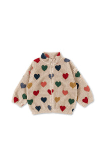 Teddy jacket Jody | Bon coeur coloré | Konges Slojd
