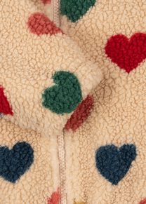 Teddy jacket Jody | Bon coeur coloré | Konges Slojd