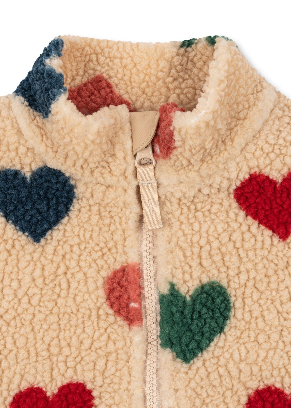 Teddy jacket Jody | Bon coeur coloré | Konges Slojd