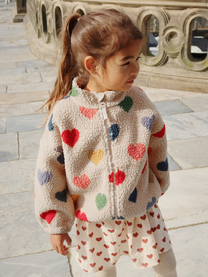 Teddy jacket Jody | Bon coeur coloré | Konges Slojd