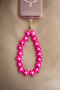 Phone cord Flowers | Pink | Studio Poespas