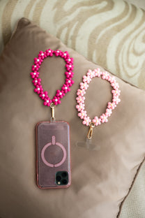 Phone cord Flowers | Pink | Studio Poespas