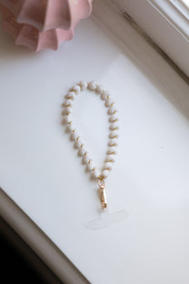 Telefoonkoord tiny hearts | Beige | Studio Poespas