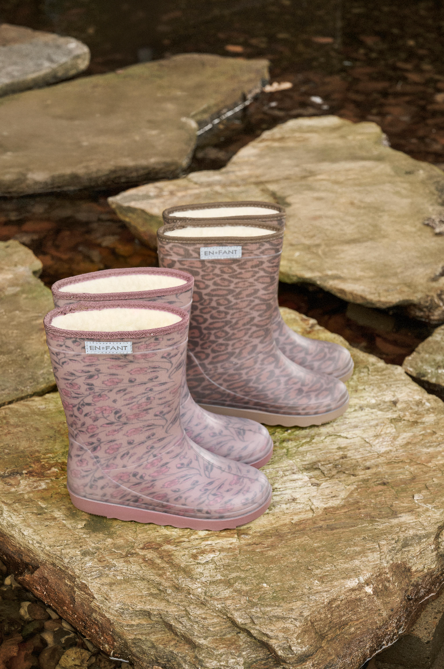 Thermo boots print | Pine bark | En Fant