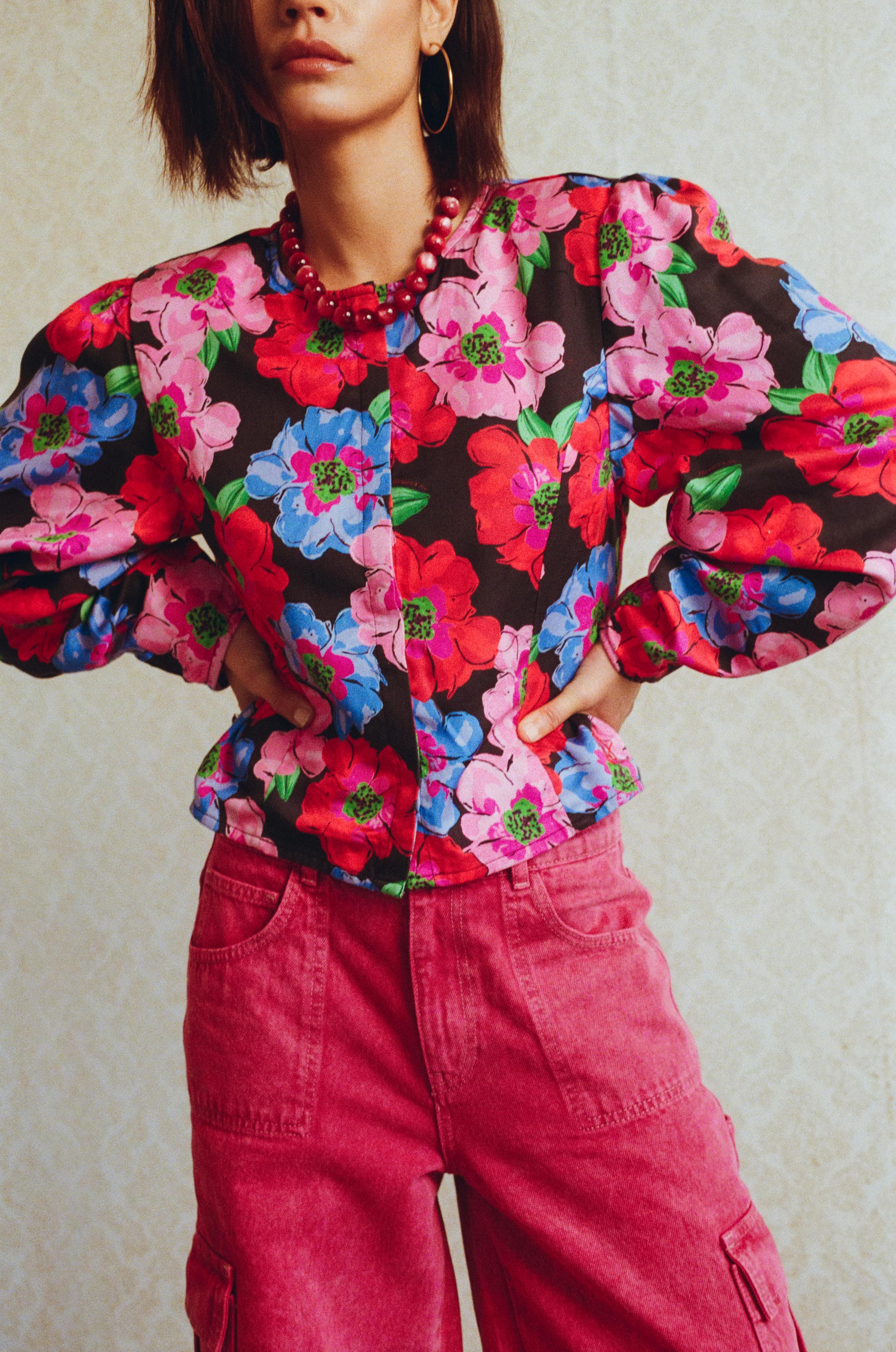 Top Cassie | Multi flower | Harper & Yve