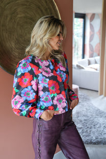 Top Cassie | Multi flower | Harper & Yve