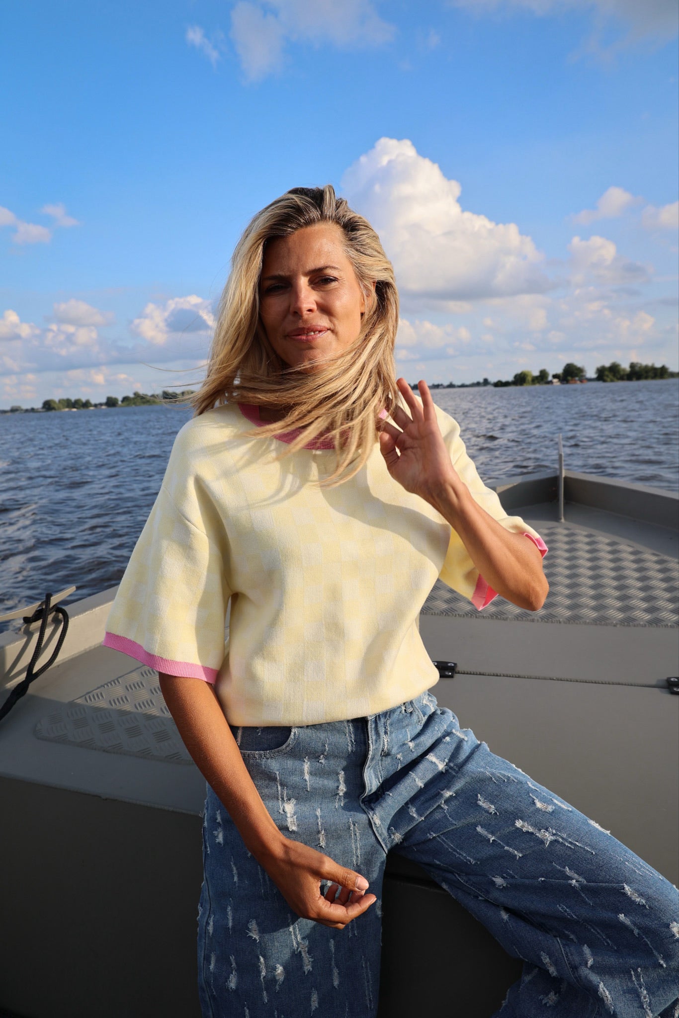 Top Check me out | Butteryellow | Studio Poespas