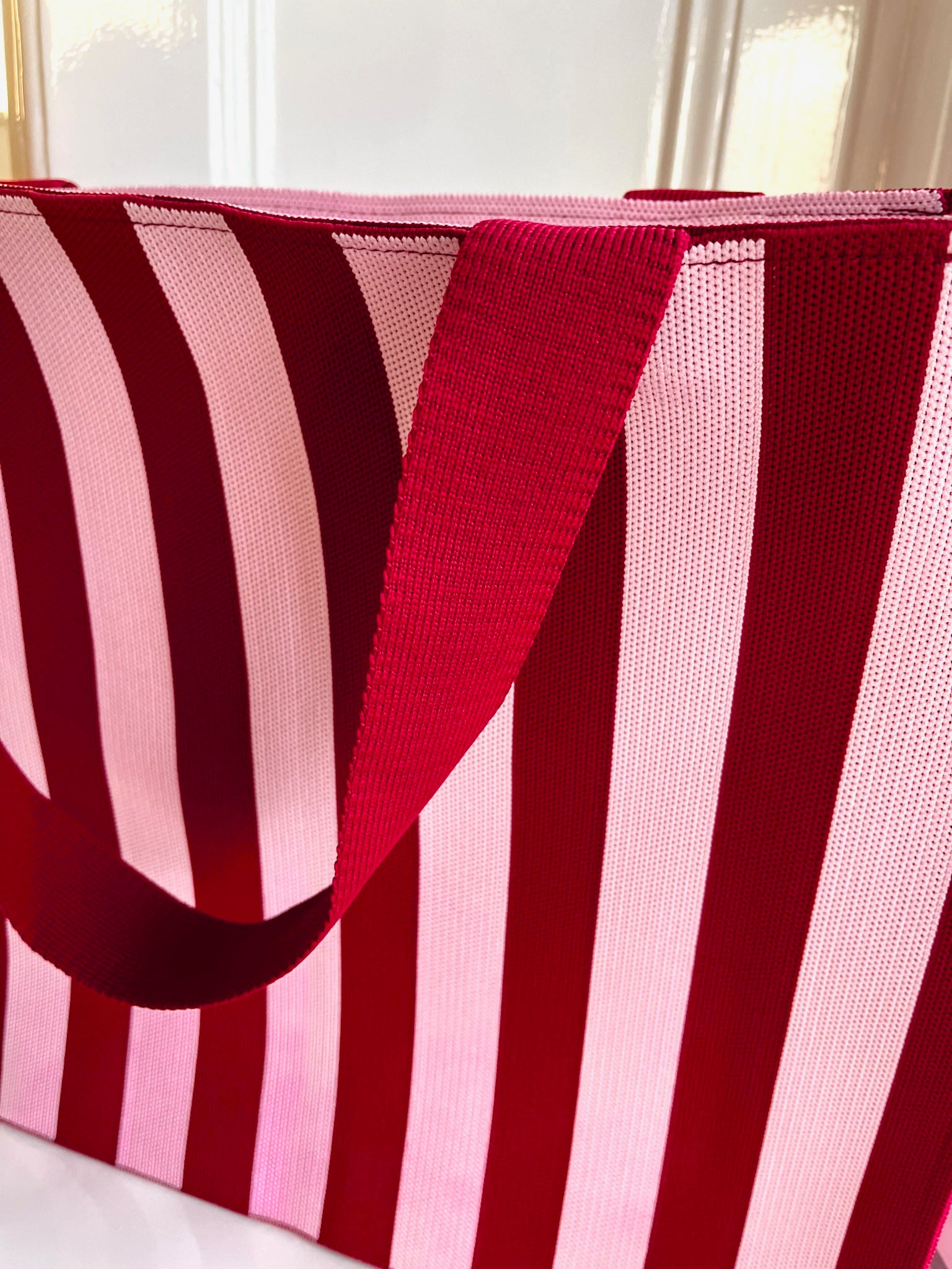 Totebag lollipop | Burgundy/pink | Studio Poespas