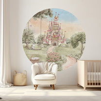 Wallpaper Circle Fairytale Castle