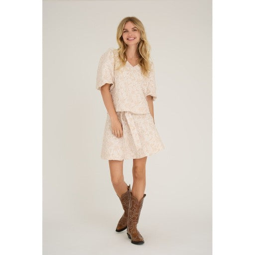 Blouse Jenna | Light sand | A-view 1