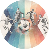 Wallpaper Circle Football | Men | Blue
