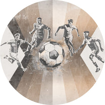 Wallpaper Circle Football | Men | Taupe