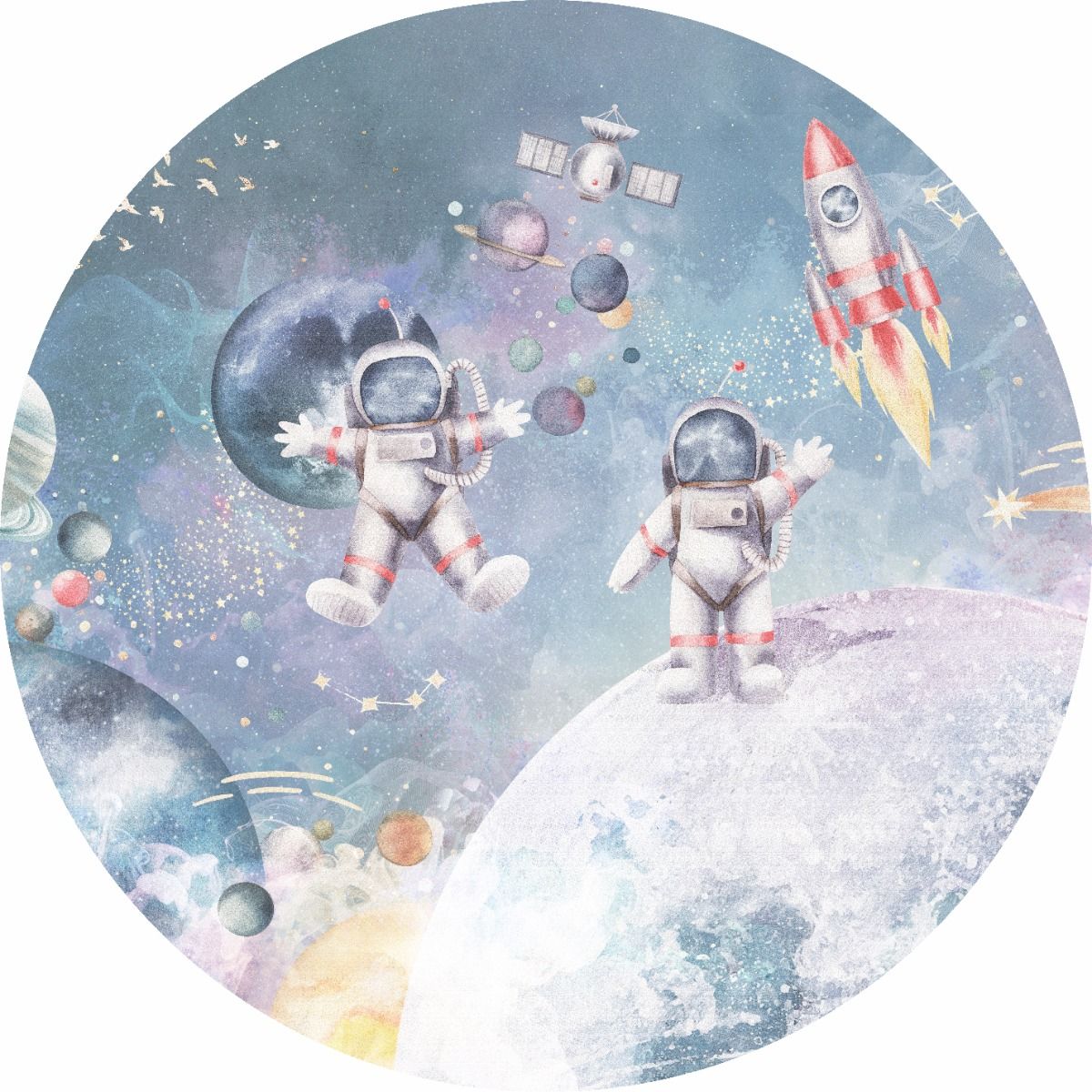 Wallpaper Circle Astronaut