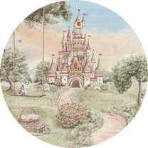 Wallpaper Circle Fairytale Castle