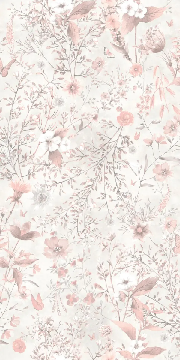 Behang vintage flowers bloemen een baan