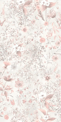 Behang vintage flowers bloemen een baan