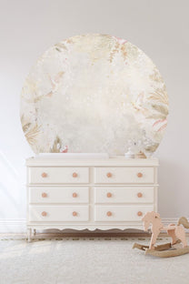 Wallpaper circle Boho Feathers | ⌀ 145 cm