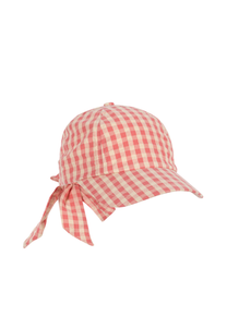 Bow cap Kim gots | Flamingo plume check | Konges Slojd