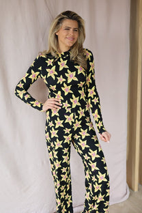 Broek Jane | Cheeky flower yellow | Harper & Yve