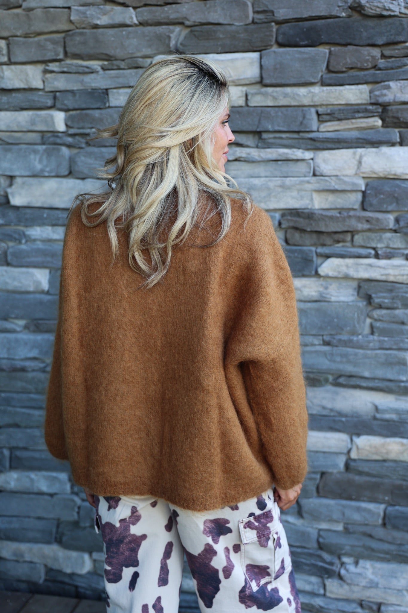 Cardigan Roos | Camel | Amaya Amsterdam