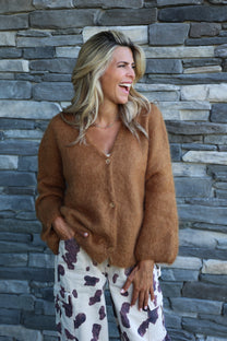 Cardigan Roos | Camel | Amaya Amsterdam