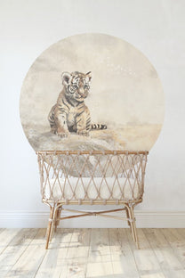 Wallpaper Circle Tiger | Circle of Life Collection | ⌀ 145 cm