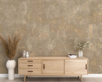 SALE | Behang Concrete Gold | Lichtbruin | 300x280cm
