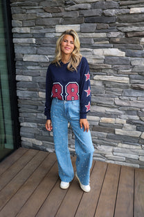 Cropped top Ulla | Navy | Refined Department