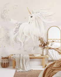 Wallpaper Dreamy unicorn | Beige