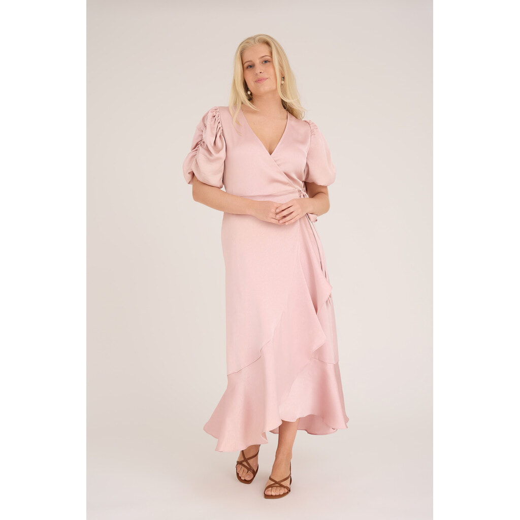Dress Sinda | Pale rose | A-view