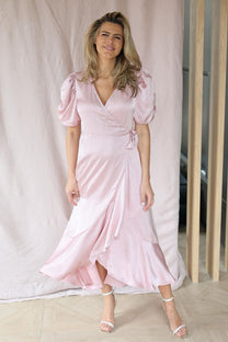 Dress Sinda | Pale rose | A-view
