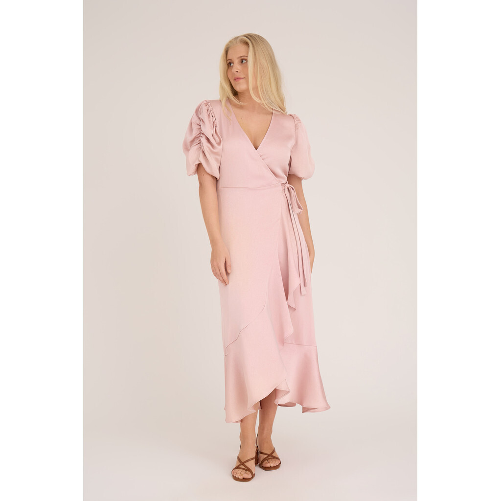 Dress Sinda | Pale rose | A-view