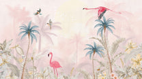 Wallpaper Pink Flamingo