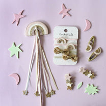 Hair clips enchanted shimmer star | 2 pieces | Rockahula