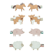 Hair clips farm animal | Homestead | 8 pieces | Mimi & Lula